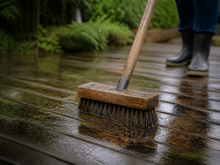 Comment nettoyer une terrasse en bois sans l&rsquo;abîmer ?
